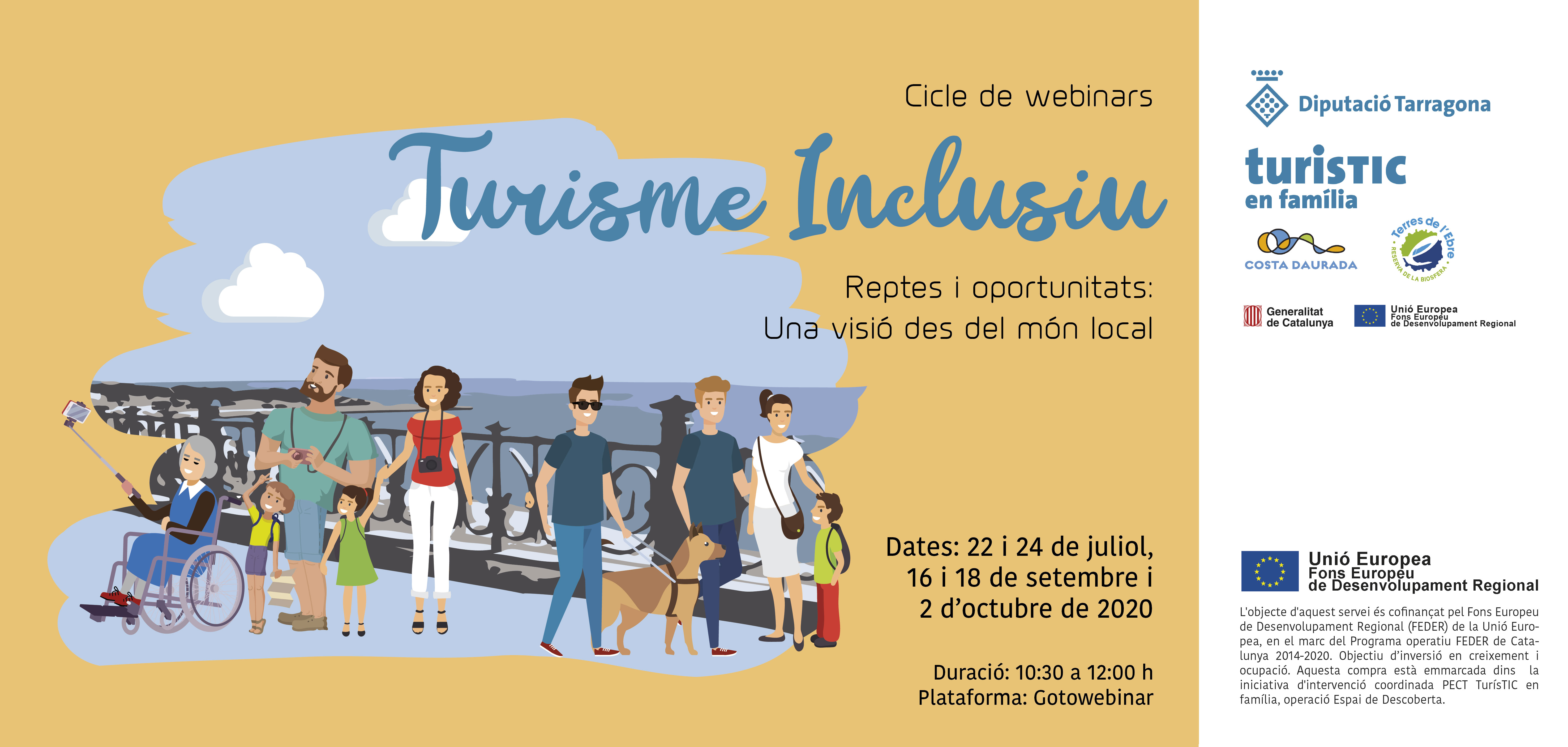 S’inicia un cicle de trobades virtuals sobre sobre Turisme Inclusiu