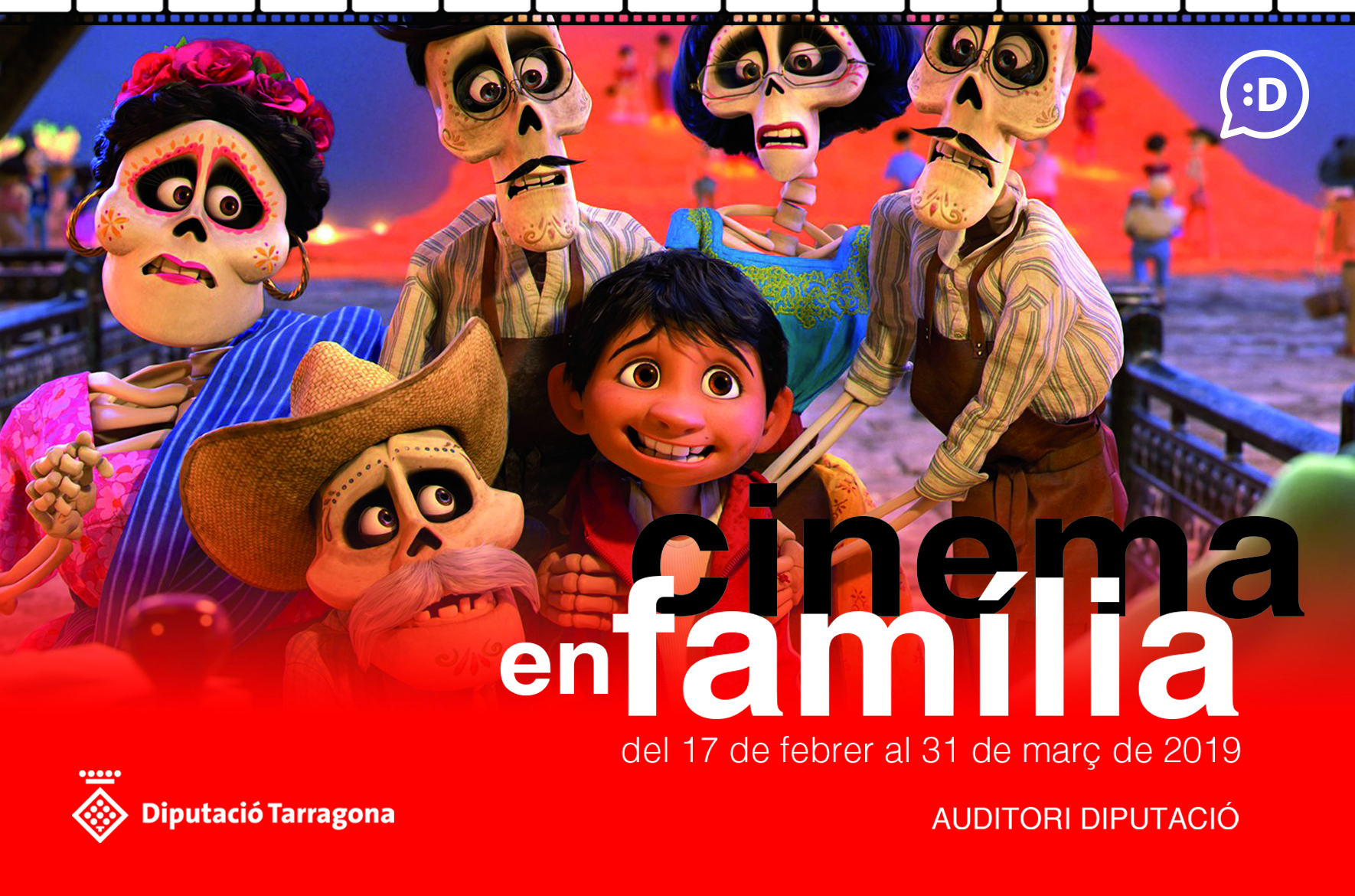 El Cinema en família torna a l'Auditori de la Diputació  de Tarragona aquest mes de febrer