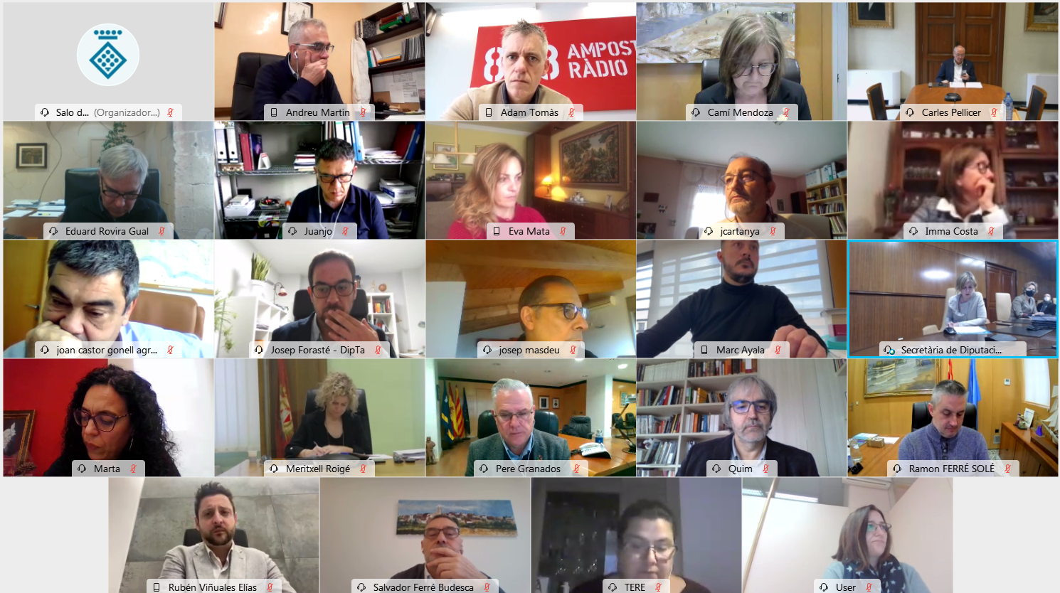 La Diputació de Tarragona celebra el darrer ple de l'any