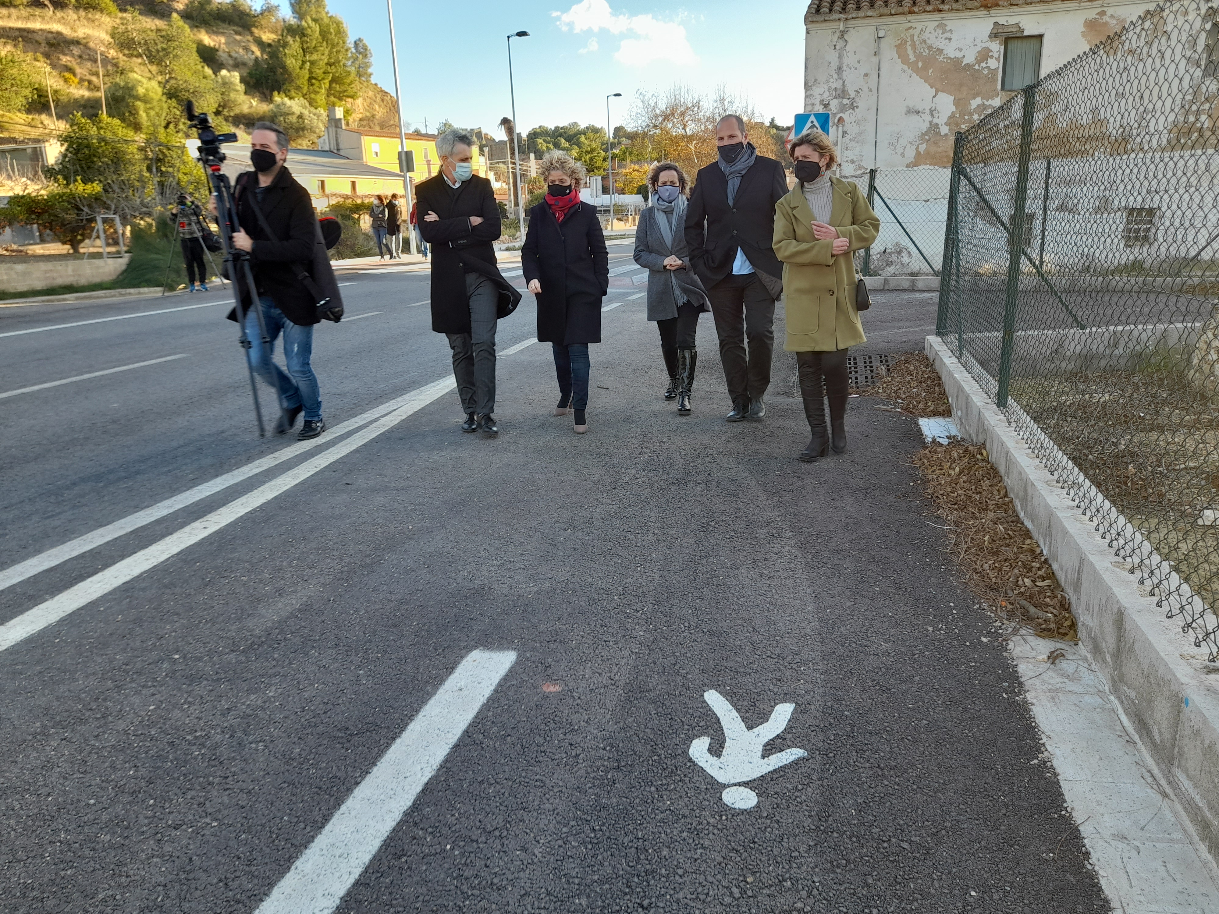 La presidenta de la Diputació de Tarragona visita les darreres  actuacions de millora a la xarxa viària de les Terres de l’Ebre