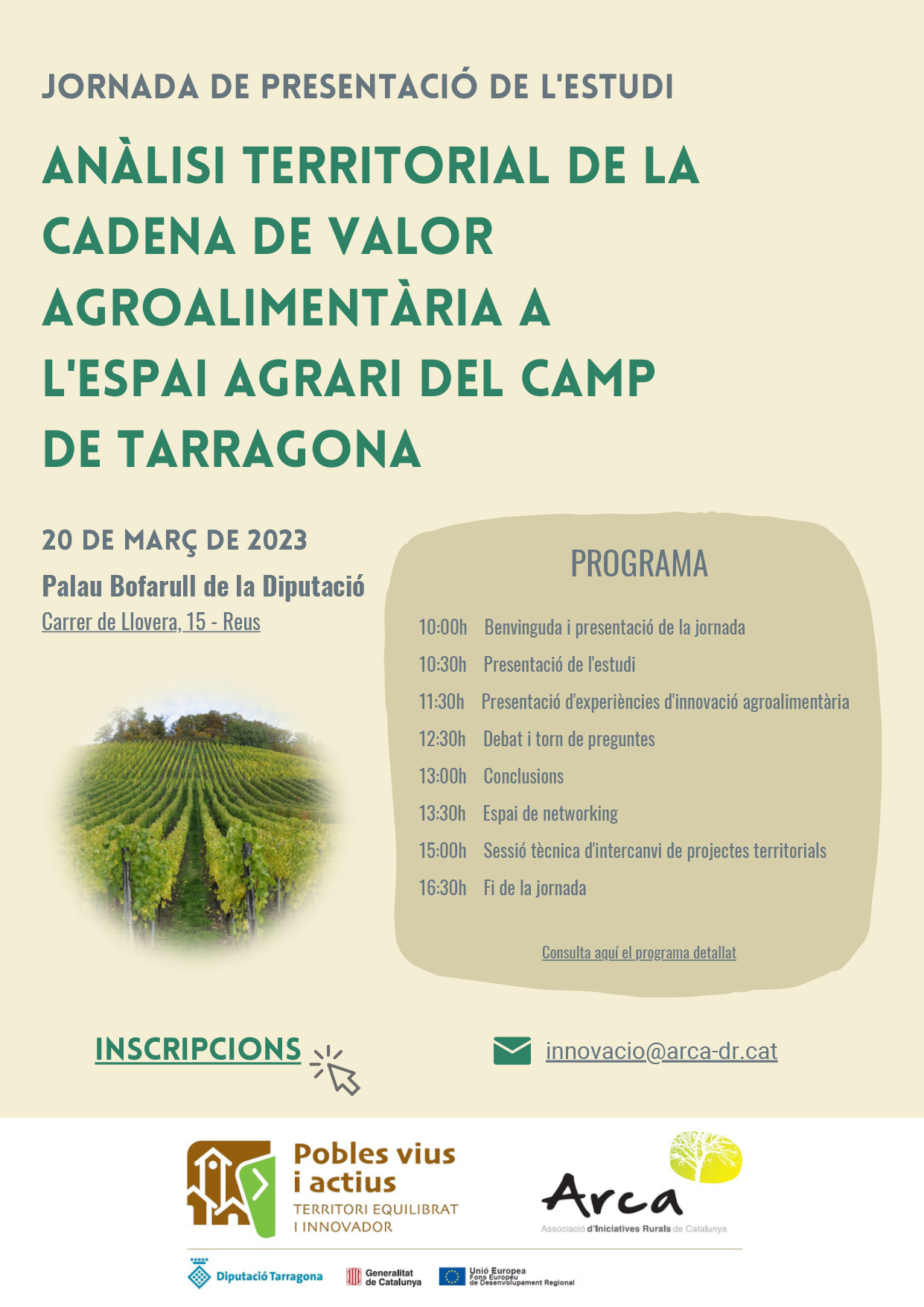 Cartell de la jornada.