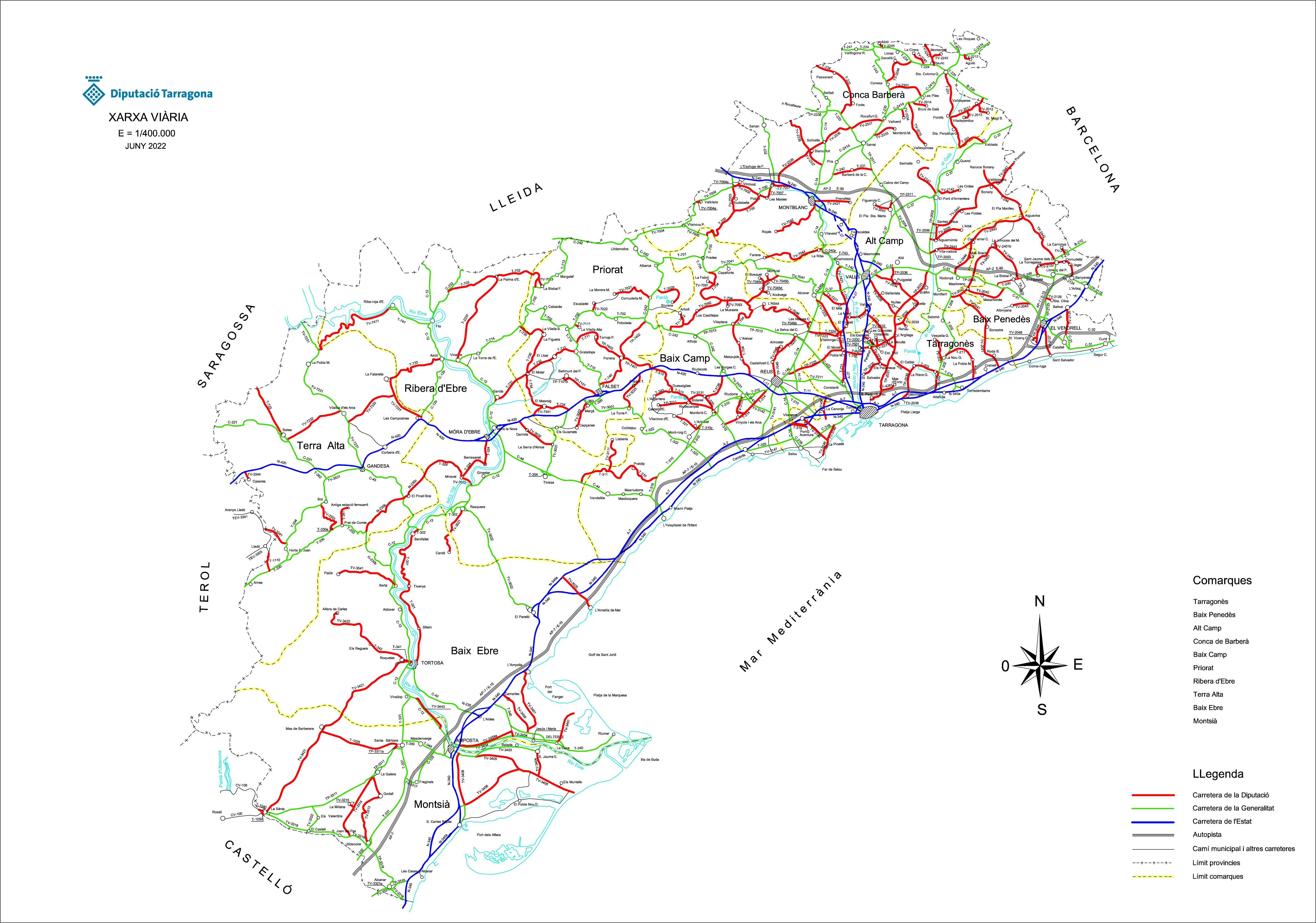 Mapa de Carreteres