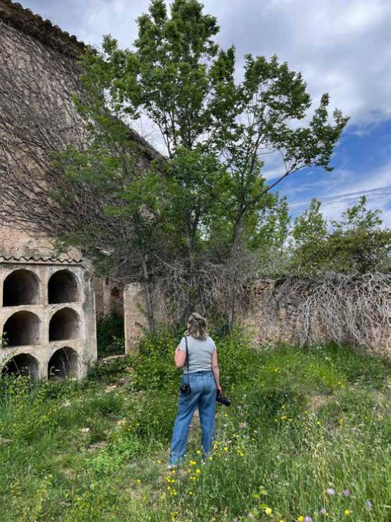 Primera visita a Marmellar amb els diferents artistes del projecte