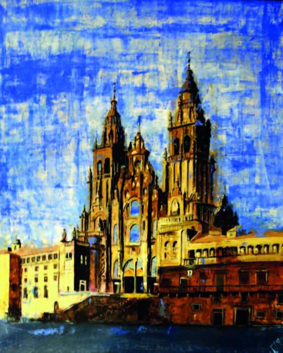Catedral de SAntiago de Compostela. Expressions colors i figures contemporànies
