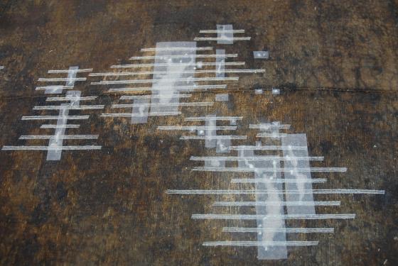 Consolidació de la tela d'una pintura amb empelts i reforços