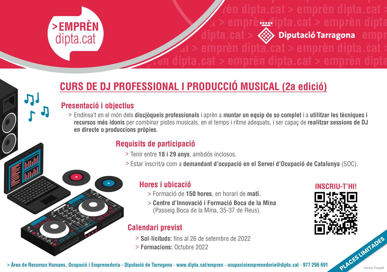 Curs de DJ professional i producció musical