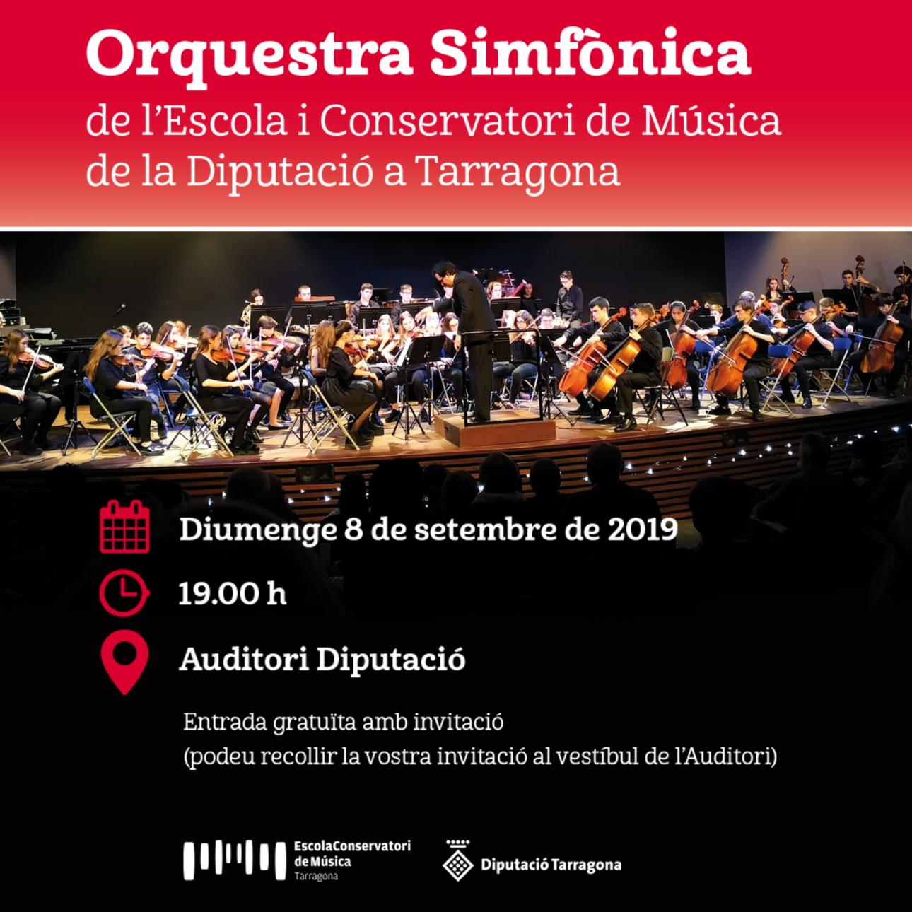 A l'Auditori, concert de la Banda Simfònica del Conservatori de la Diputació a Tarragona