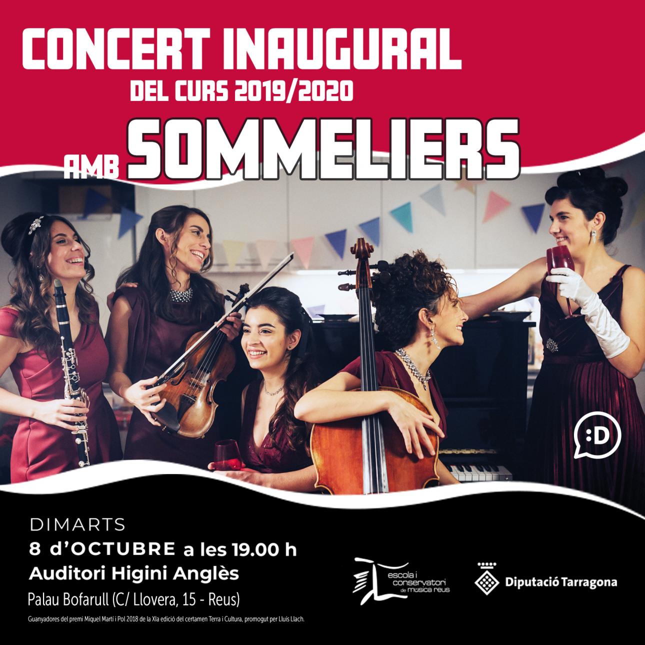 Concert: L'ECM a Reus inaugura el curs 2019/2020 amb la música de Sommeliers