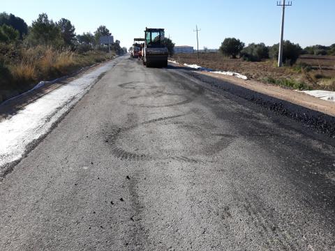 obres a la T223 La Secuita-Vallmoll