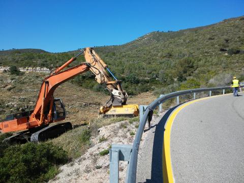 Comencen les obres de millora de la TV-2401 entre la Joncosa del Montmell i la urbanització Mirador del Penedès