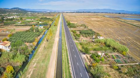 La Diputació millora la xarxa viària al Montsià amb el condicionament de la carretera TV-3408 entre Amposta i Sant Carles de la Ràpita