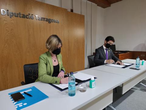 La Diputació i la Generalitat signen un acord per invertir 23,3 M€ en millores a la xarxa local de carreteres entre 2021 i 2024