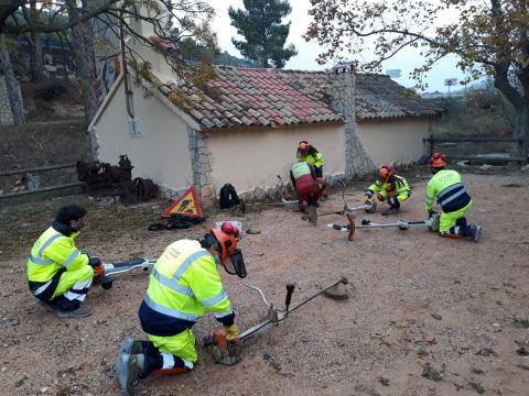 Dos plans d'ocupació impulsats per la Diputació de Tarragona milloren entorns naturals i urbans a les comarques de la Terra Alta i la Ribera d’Ebre