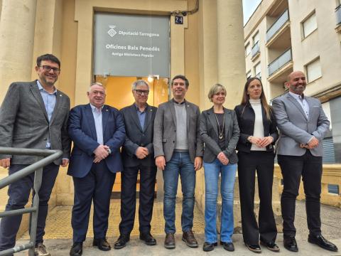 D'esquerra a dreta, Jaume Casañas, Joan Sans, Eduard Rovira, Kenneth Martínez, Noemí Llauradó, Marta Ventura i Vale Pino