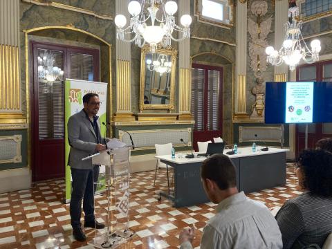 El diputat Josep Forasté va inaugurar la jornada. 