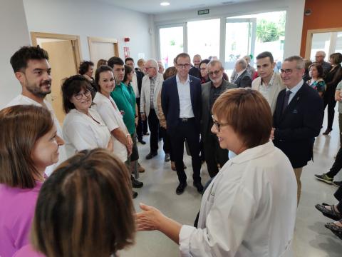 Un moment de la visita a les instal·lacions del centre