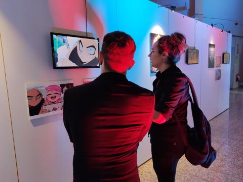 Una de les exposicions a 'la piscina' de l'EADT