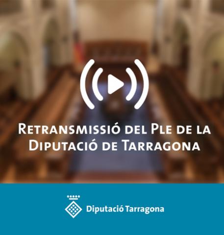 Retransmissió del Ple de la Diputació