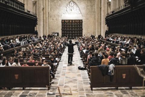 Concertper la Marató de TV3 a la Catedral de Tarragona de l'any 2022 (Foto: Escola i Conservatori de Música a Tarragona)