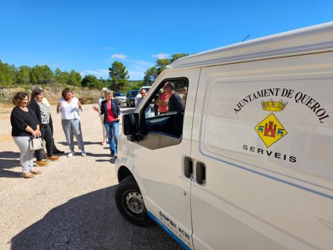 La furgoneta elèctrica adquirida amb l'ajut de la Diputació