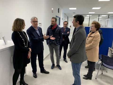 Visita institucional a la nova oficina de BASE-Gestió d'Ingressos de la Dipta al Vendrell