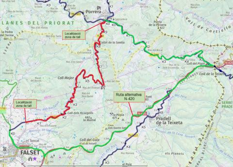 Mapa ruta alternativa