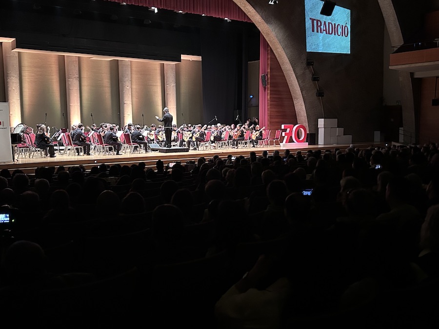 Un moment del concert d'aquesta tarda al Palau Firal i de Congressos de Tarragona