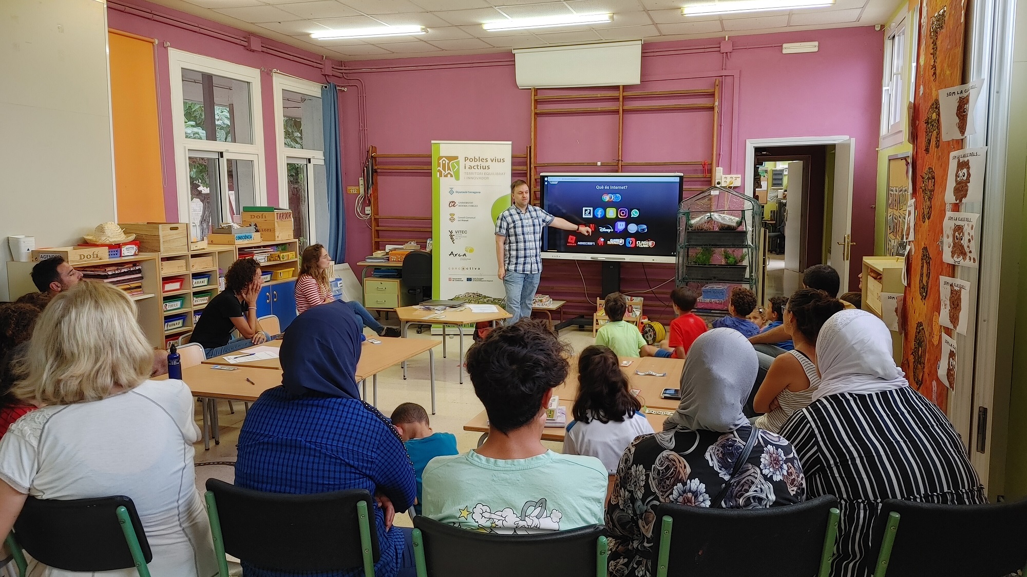 Imatge del taller sobre ciberseguretat a Ginestar