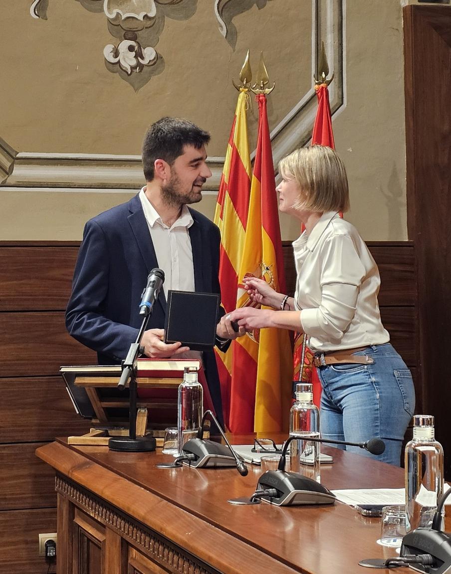 Durant la sessió plenària d’aquest divendres Jordi Molinera ha pres possessió com a diputat de la institució, dins el grup polític d’ERC