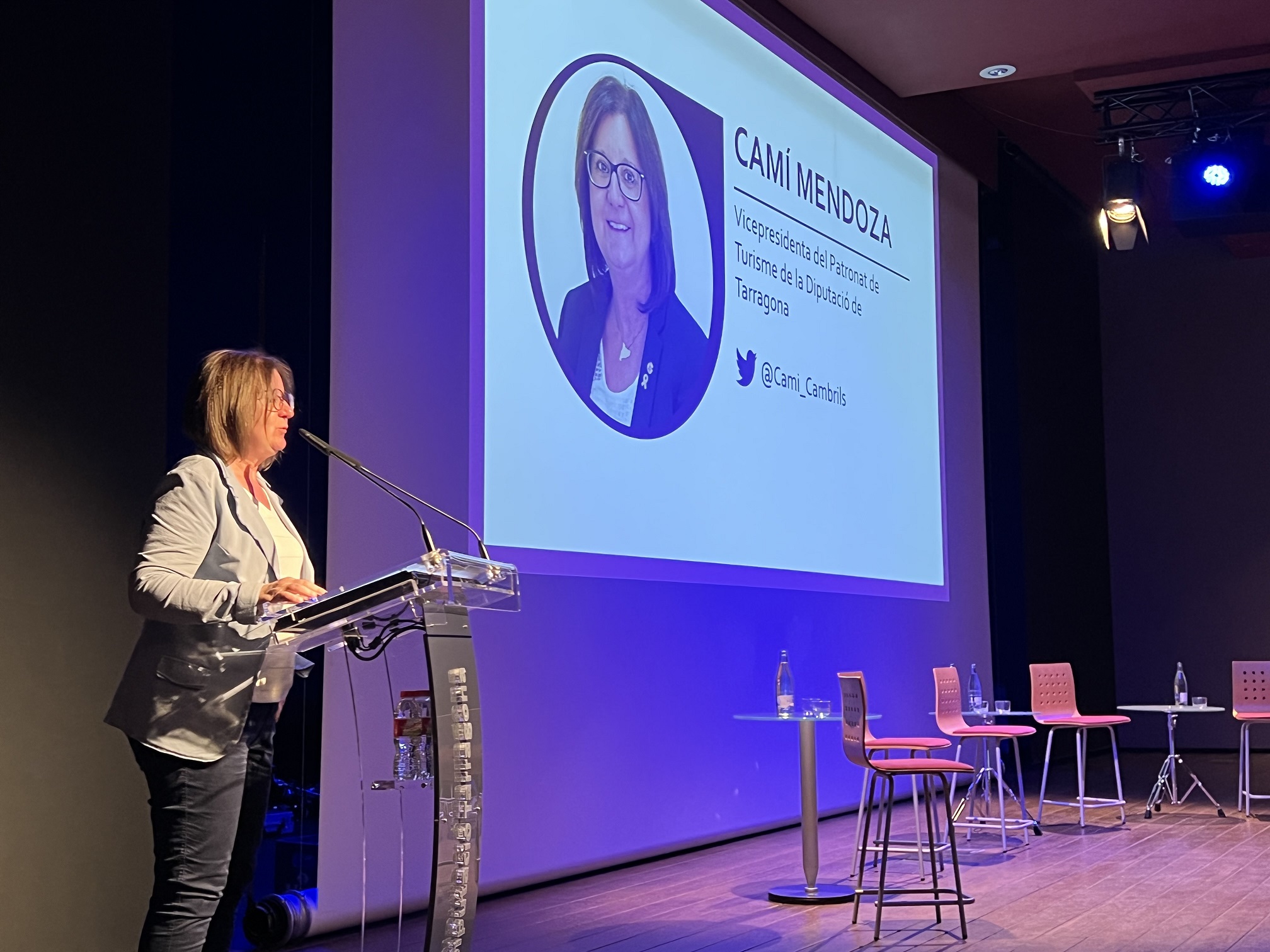 Camí Mendoza durant la presentació de la jornada sobre economia circular i turisme