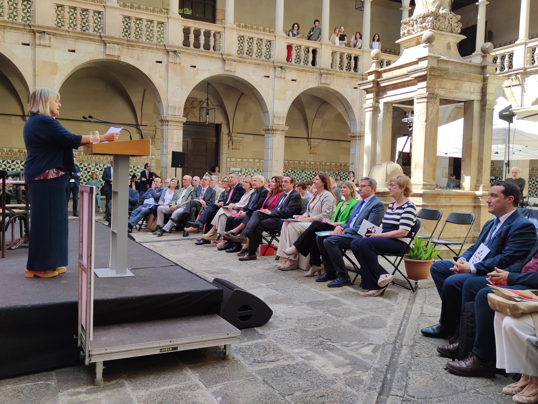 Moment de l'acte commemoratiu