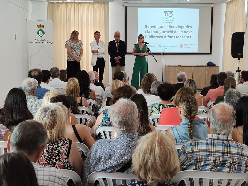 Inauguració de la biblioteca municipal de Sant Jaume dels Domenys