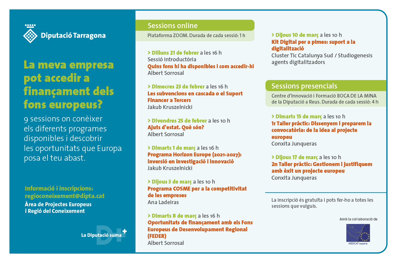 Programa del cicle de sessions formatives