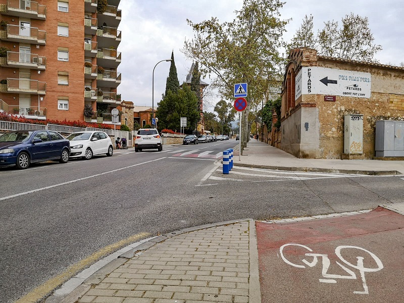 Punt on s'iniciarà el nou carril bici.